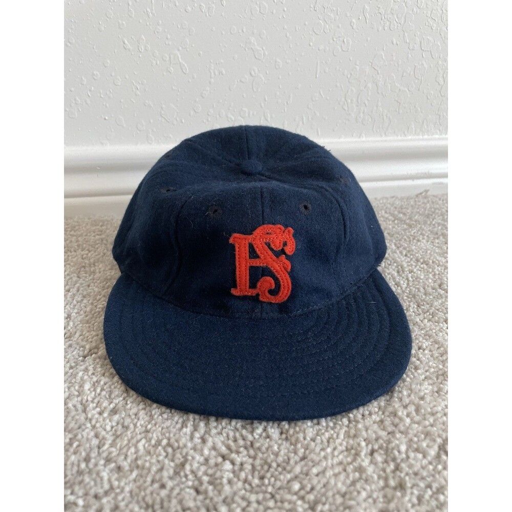 Vintage Ebbets Field Flannels San Francisco Seals Hat 7 1/4 Navy PCL 100% Wool
